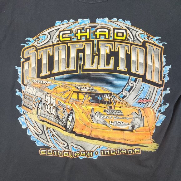 Chad Stapleton Dirt Late Model Motorsports Racing Shirt Mens Extra Large Indiana - Picture 3 of 11